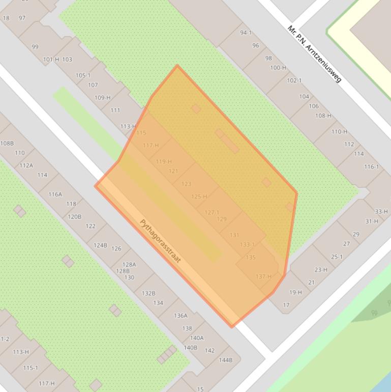 Kaart van postcodegebied 1098GA.