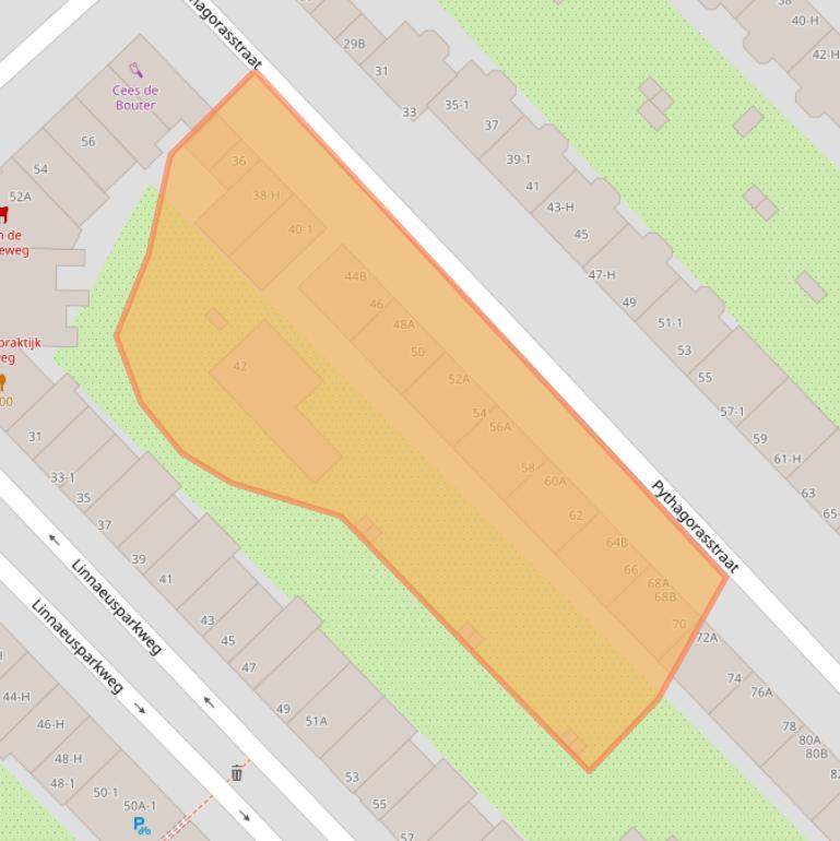 Kaart van postcodegebied 1098GD.