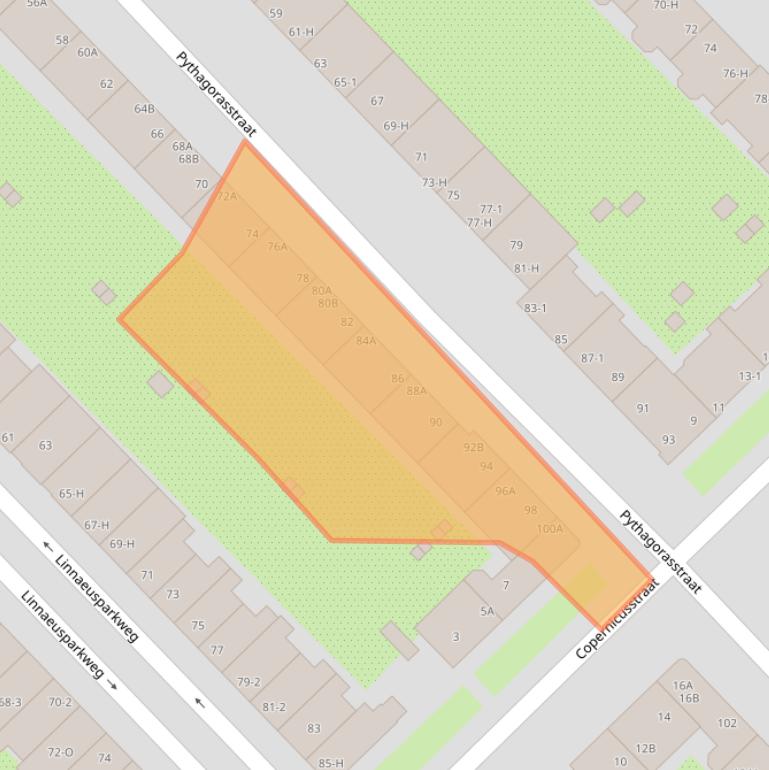 Kaart van postcodegebied 1098GE.