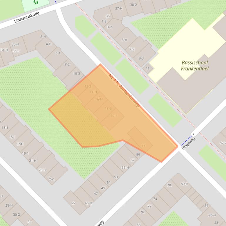 Kaart van postcodegebied 1098GP.