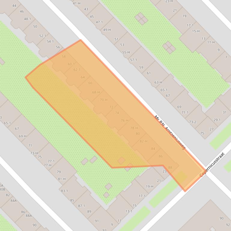 Kaart van postcodegebied 1098GS.