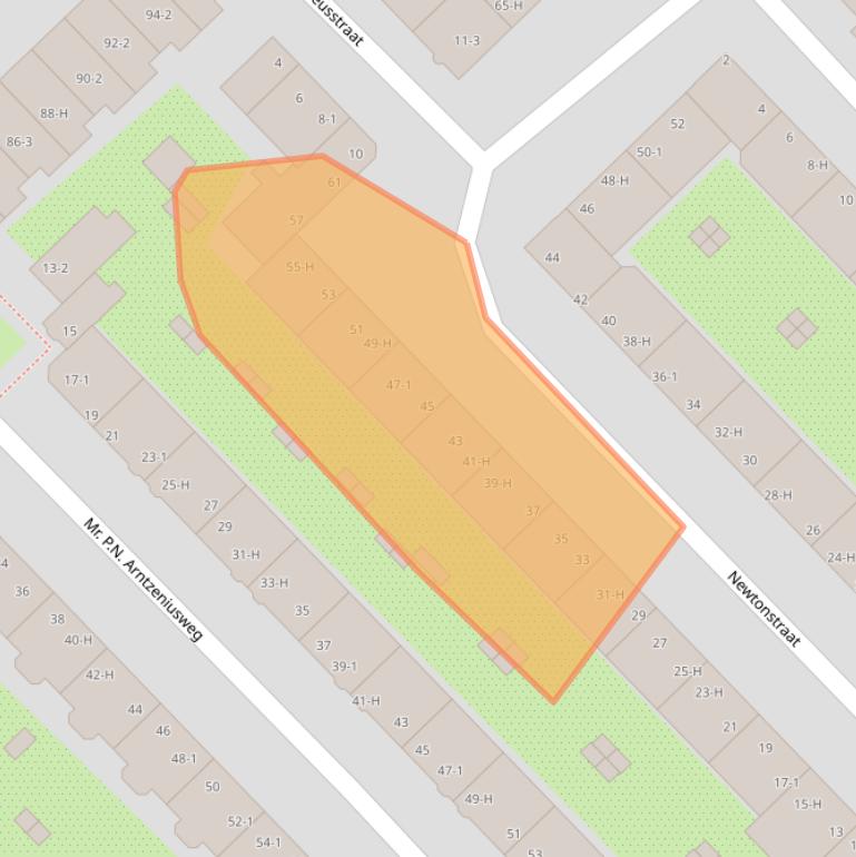 Kaart van postcodegebied 1098GZ.