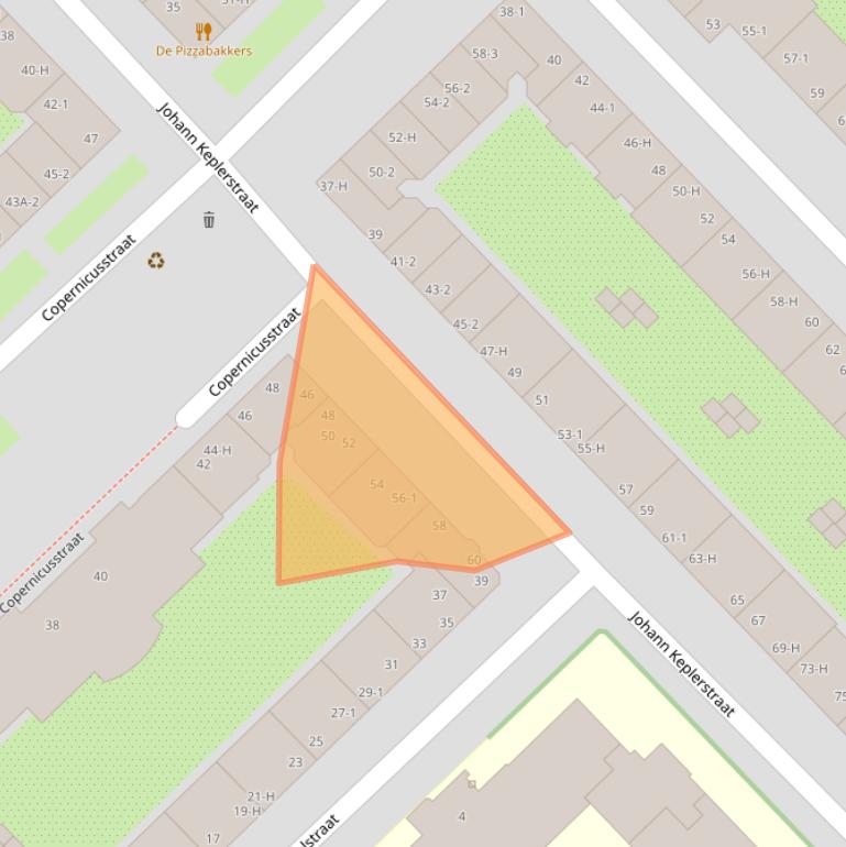 Kaart van postcodegebied 1098HN.