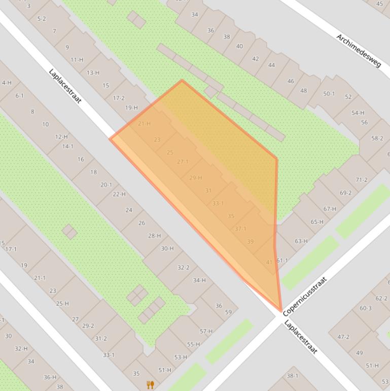 Kaart van postcodegebied 1098HR.