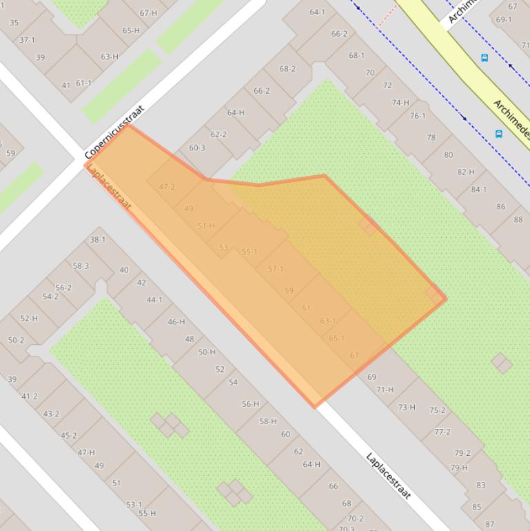 Kaart van postcodegebied 1098HS.