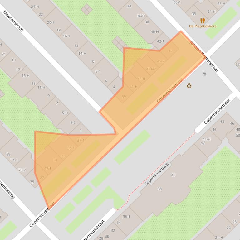 Kaart van postcodegebied 1098JD.