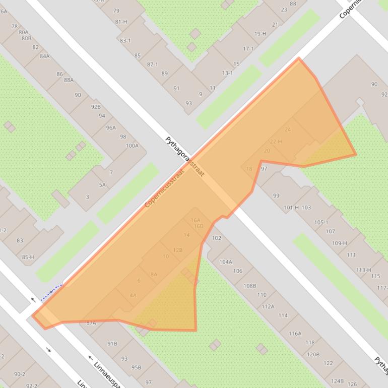 Kaart van postcodegebied 1098JG.