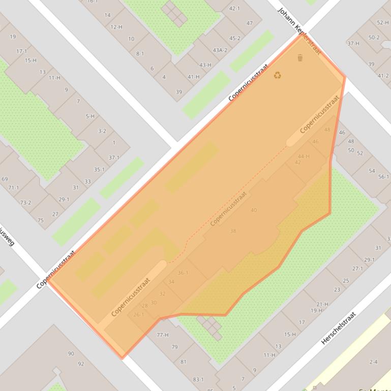 Kaart van postcodegebied 1098JH.