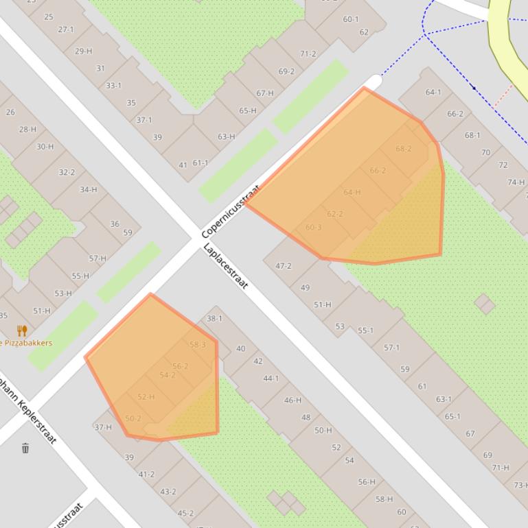 Kaart van postcodegebied 1098JJ.