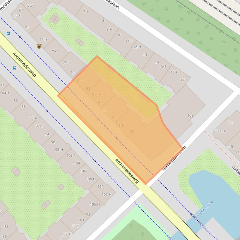 Kaart van postcodegebied 1098JN.