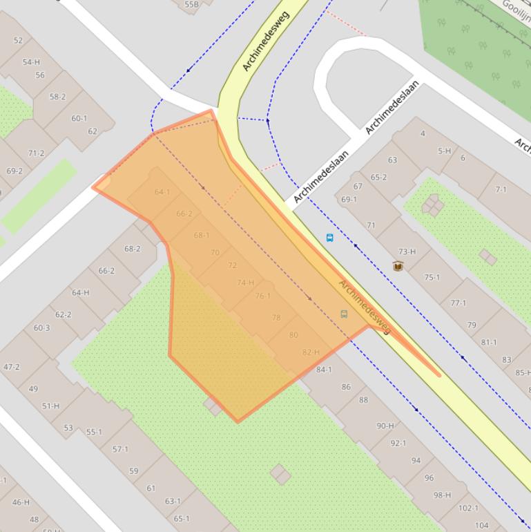 Kaart van postcodegebied 1098JS.