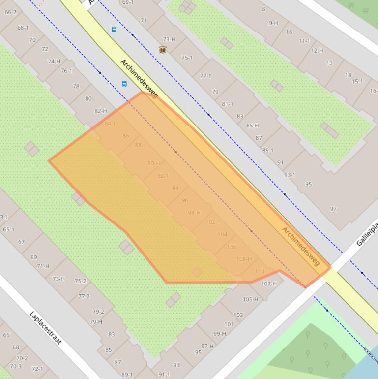 Kaart van postcodegebied 1098JT.