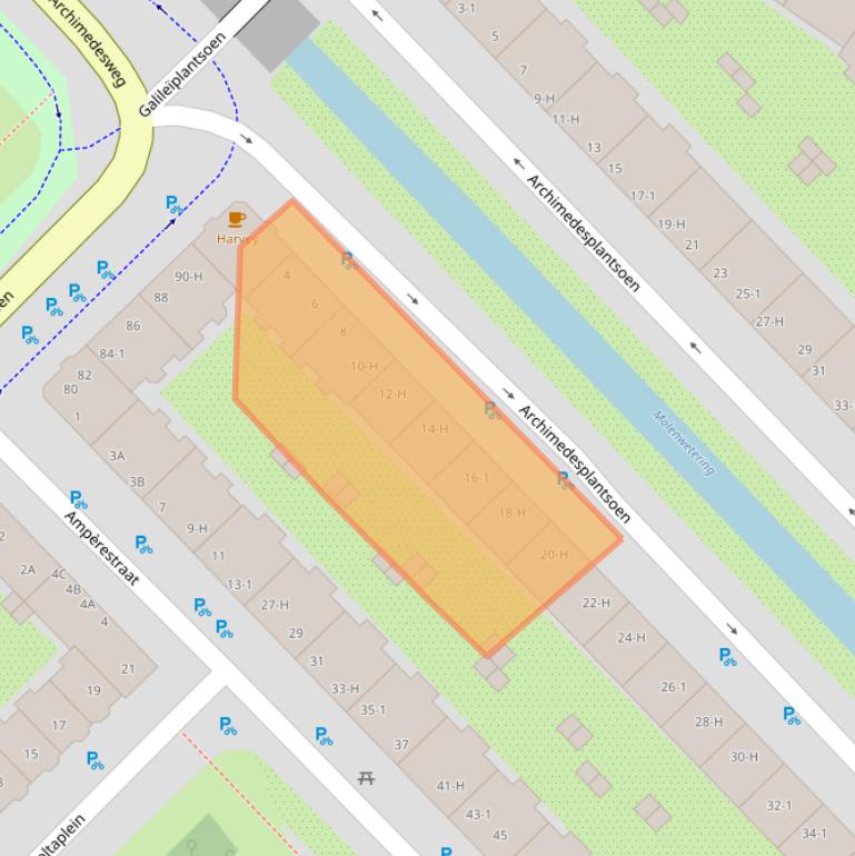 Kaart van postcodegebied 1098KC.