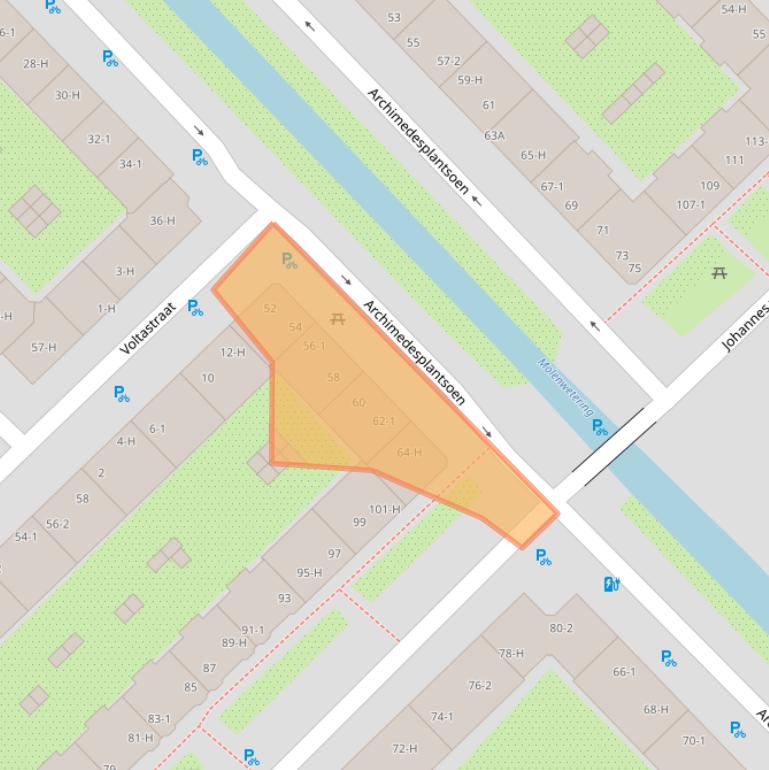 Kaart van postcodegebied 1098KE.