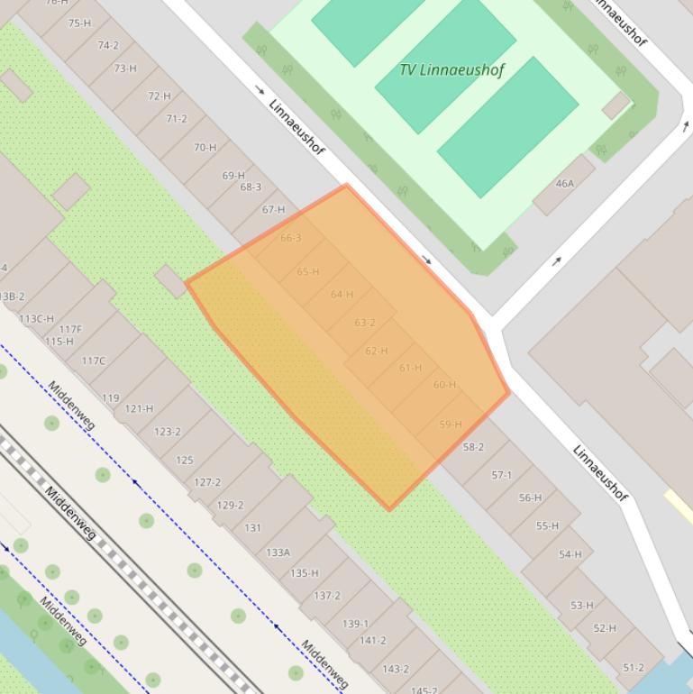 Kaart van postcodegebied 1098KP.