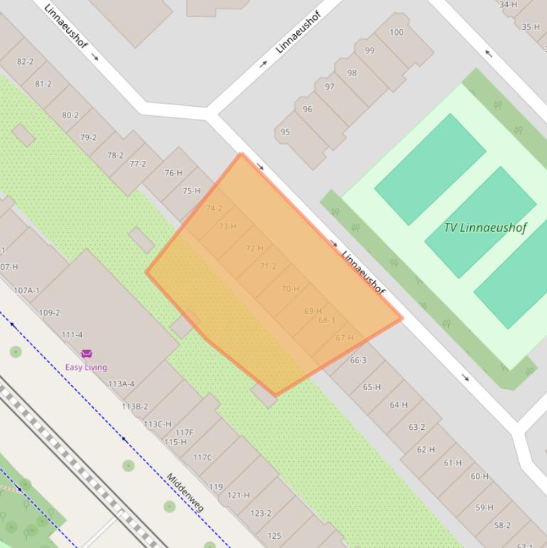 Kaart van postcodegebied 1098KR.