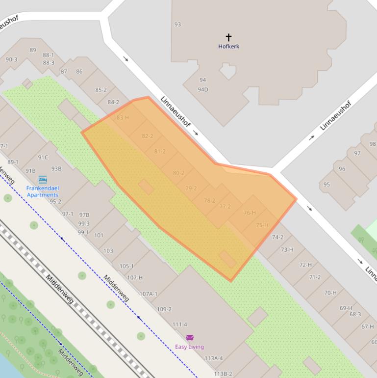 Kaart van postcodegebied 1098KS.