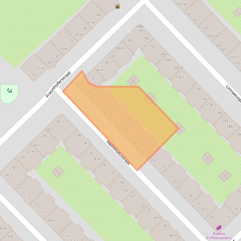 Kaart van postcodegebied 1098LC.