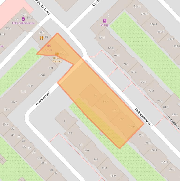 Kaart van postcodegebied 1098LL.