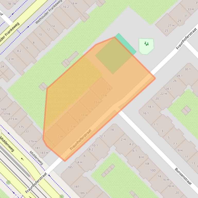 Kaart van postcodegebied 1098LN.