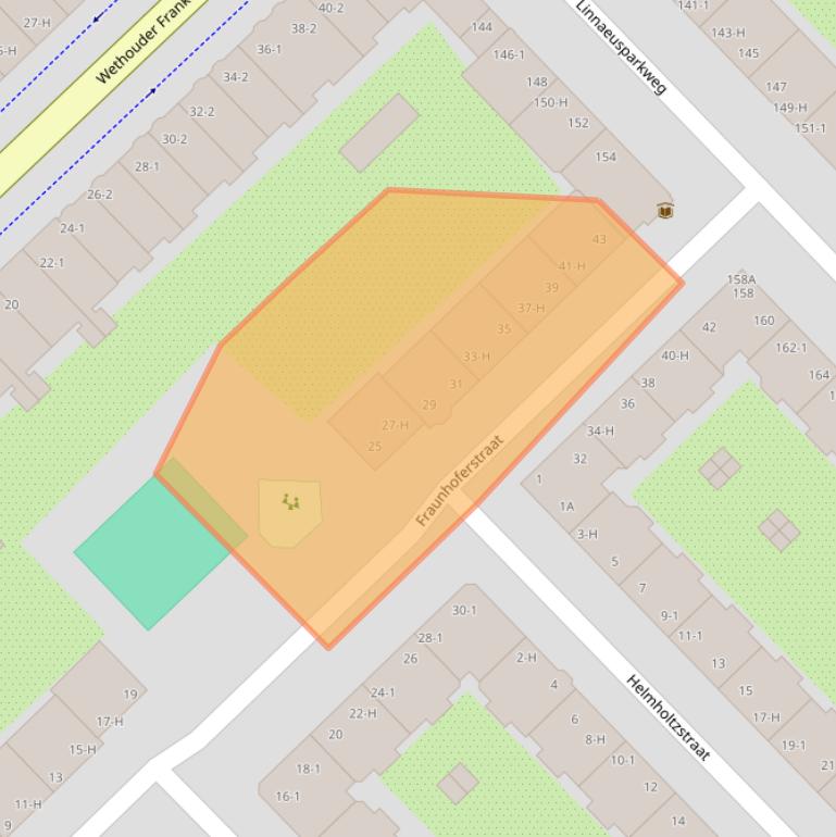 Kaart van postcodegebied 1098LP.