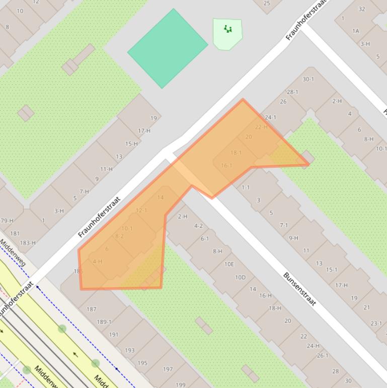 Kaart van postcodegebied 1098LR.