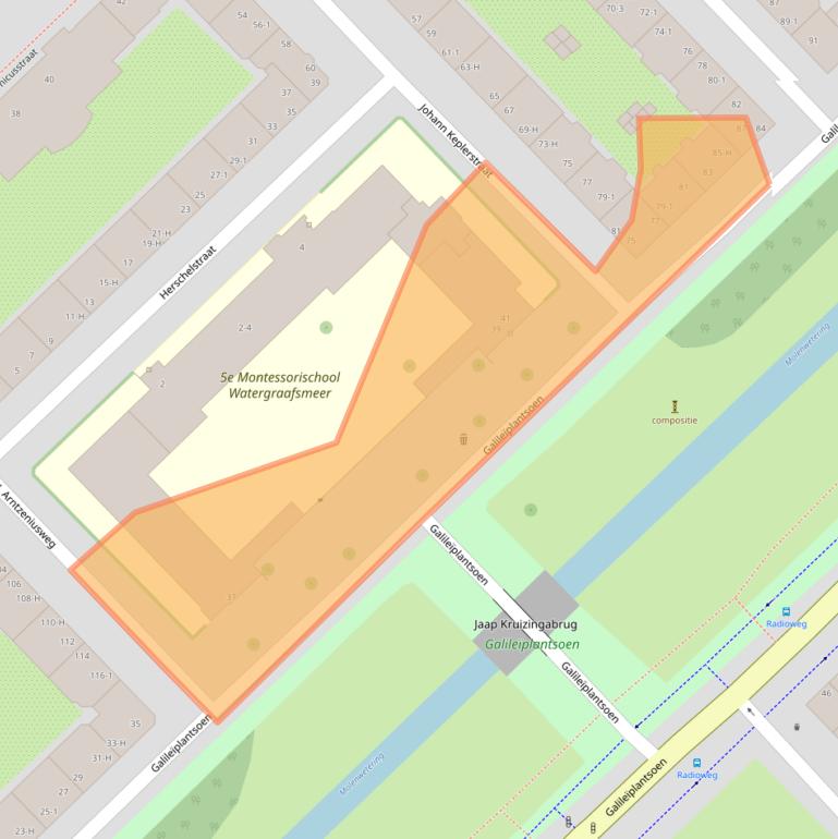 Kaart van postcodegebied 1098LW.