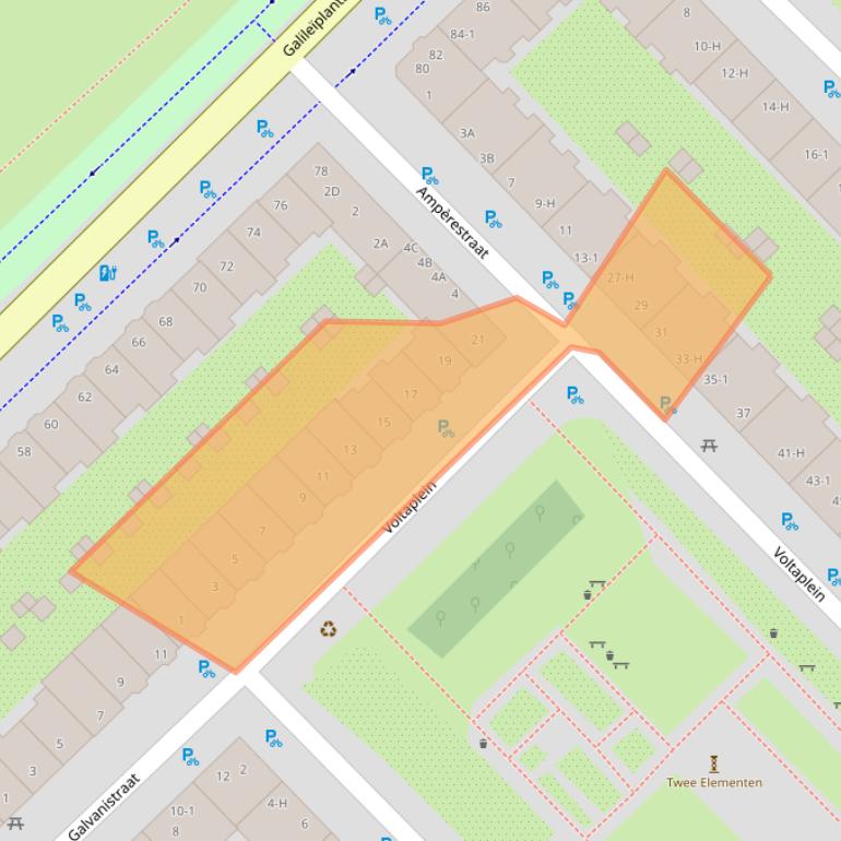 Kaart van postcodegebied 1098NN.