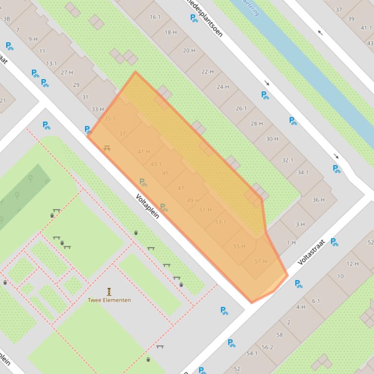 Kaart van postcodegebied 1098NP.