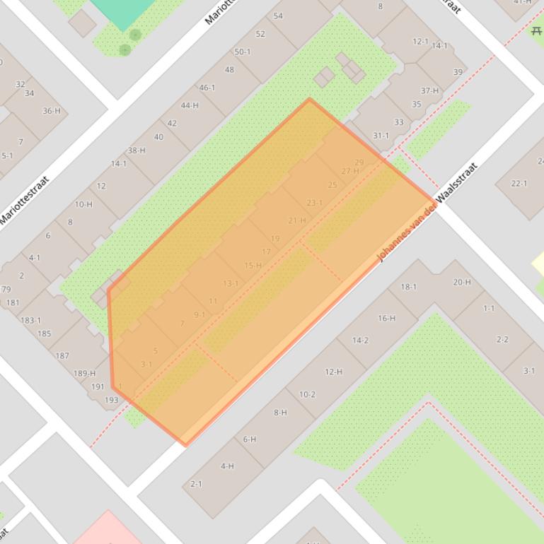 Kaart van postcodegebied 1098PD.