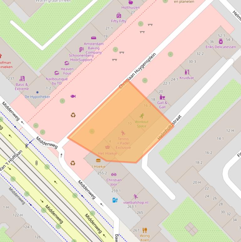 Kaart van postcodegebied 1098RB.