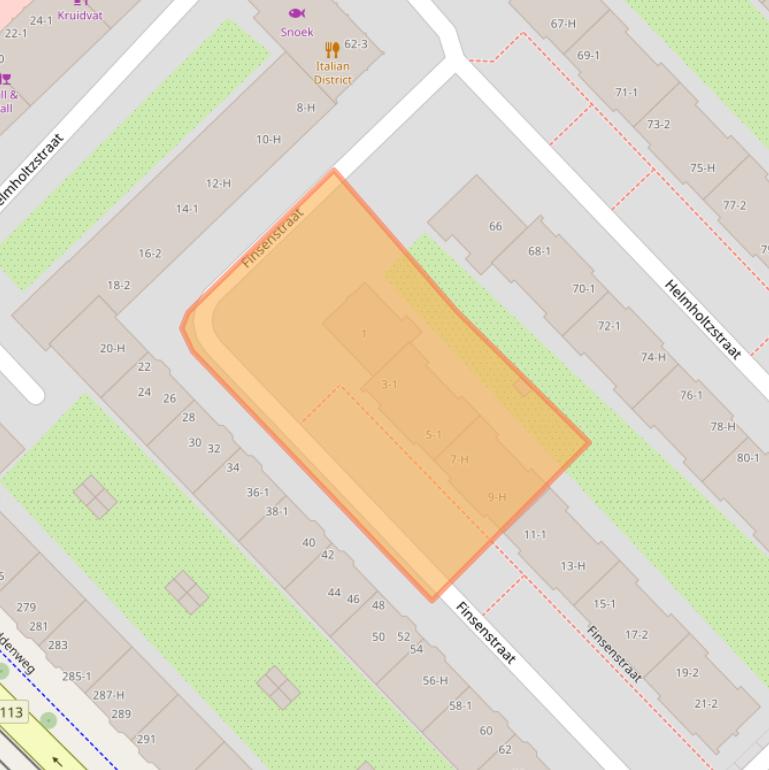 Kaart van postcodegebied 1098RD.