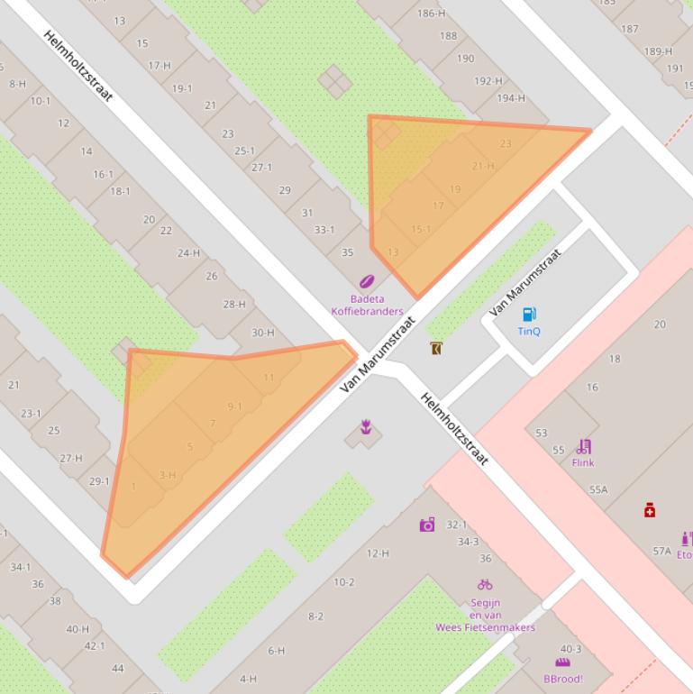 Kaart van postcodegebied 1098RN.