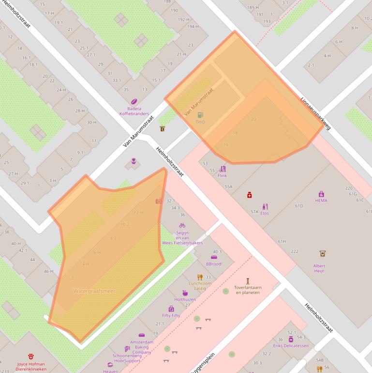 Kaart van postcodegebied 1098RP.