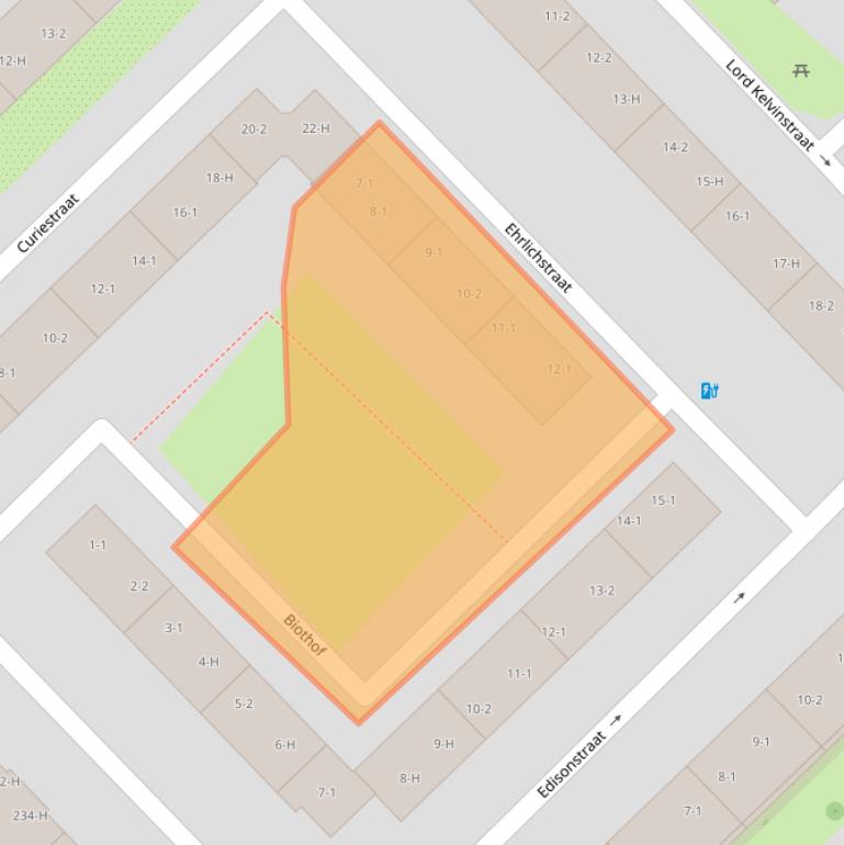 Kaart van postcodegebied 1098SB.