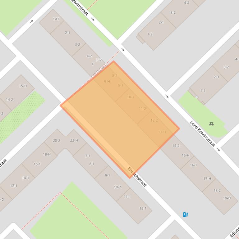 Kaart van postcodegebied 1098SE.