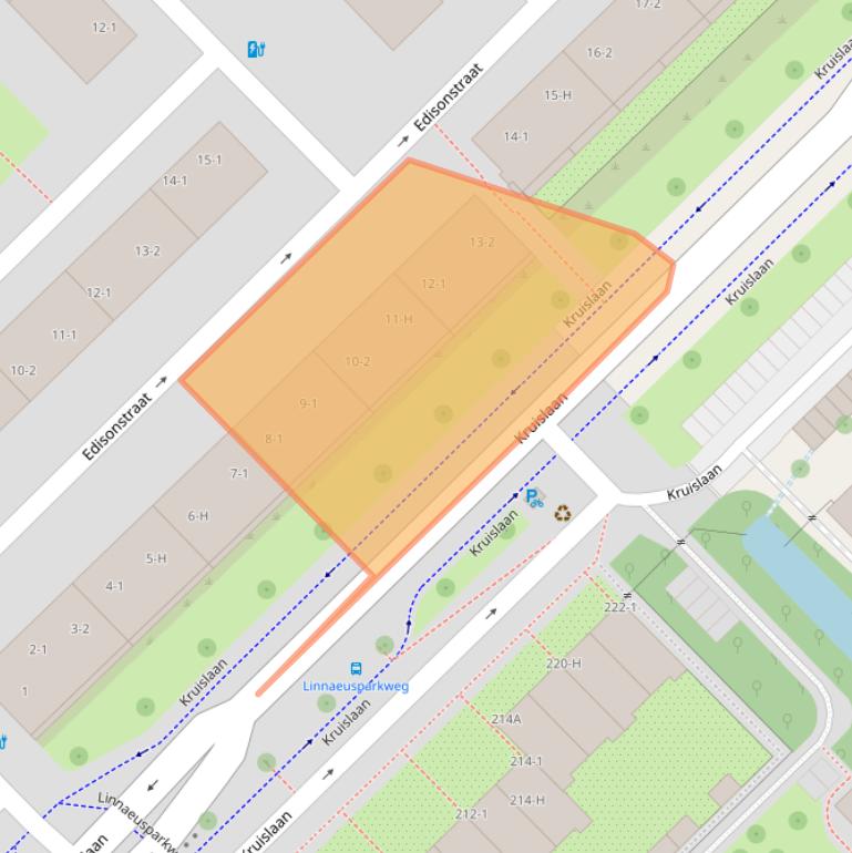 Kaart van postcodegebied 1098SZ.