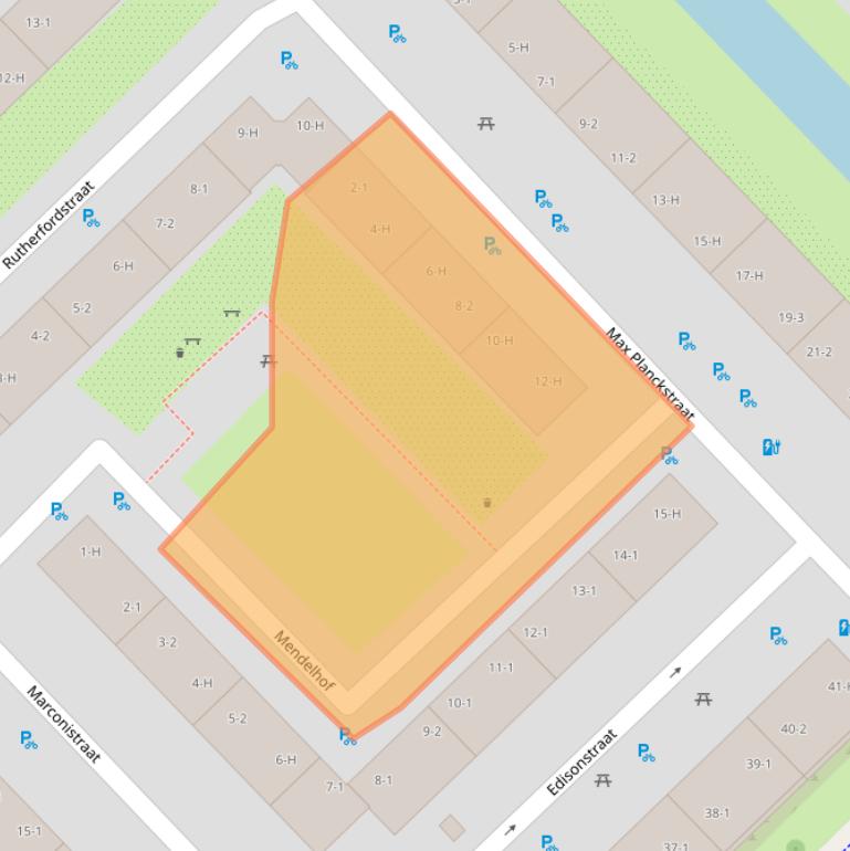 Kaart van postcodegebied 1098TV.