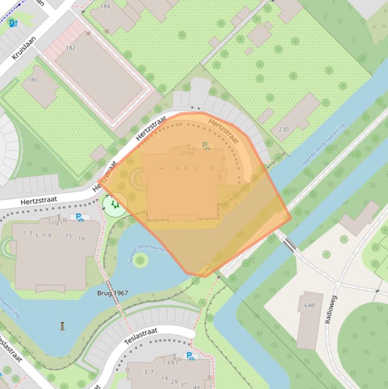 Kaart van postcodegebied 1098VK.