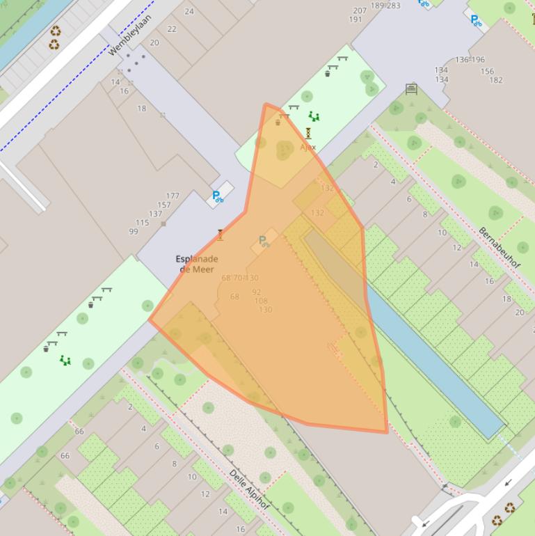 Kaart van postcodegebied 1098WN.