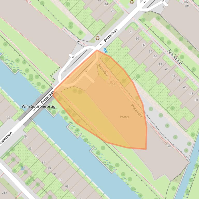 Kaart van postcodegebied 1098WR.