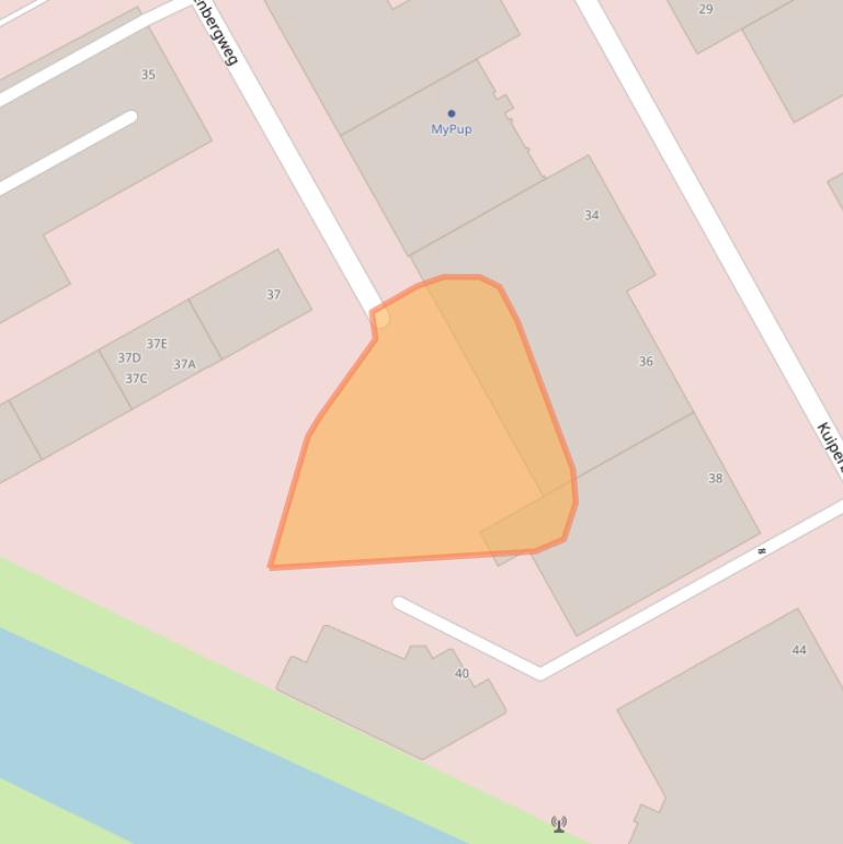 Kaart van postcodegebied 1101AN.