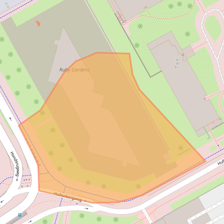 Kaart van postcodegebied 1101BW.