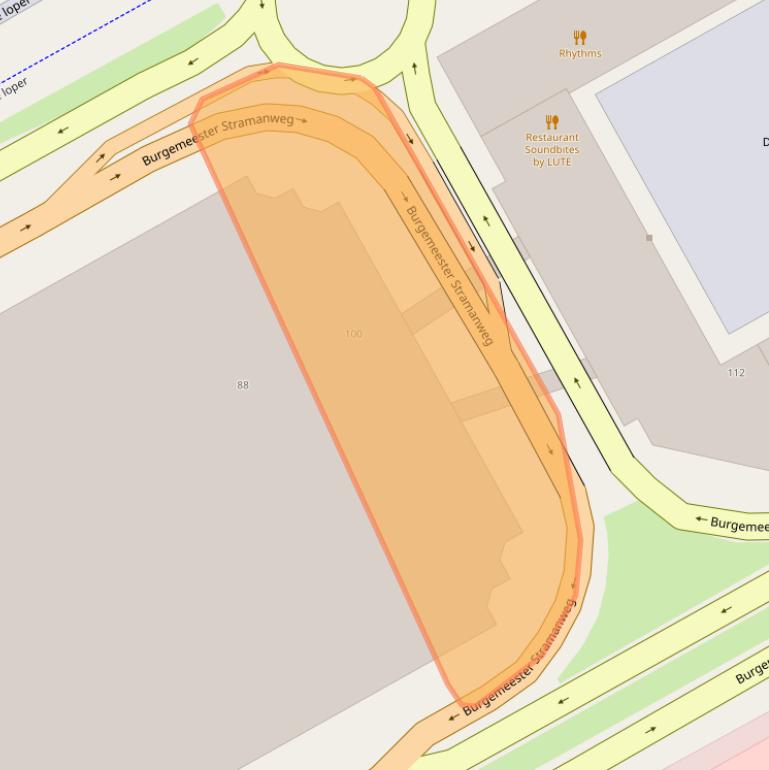 Kaart van postcodegebied 1101CE.