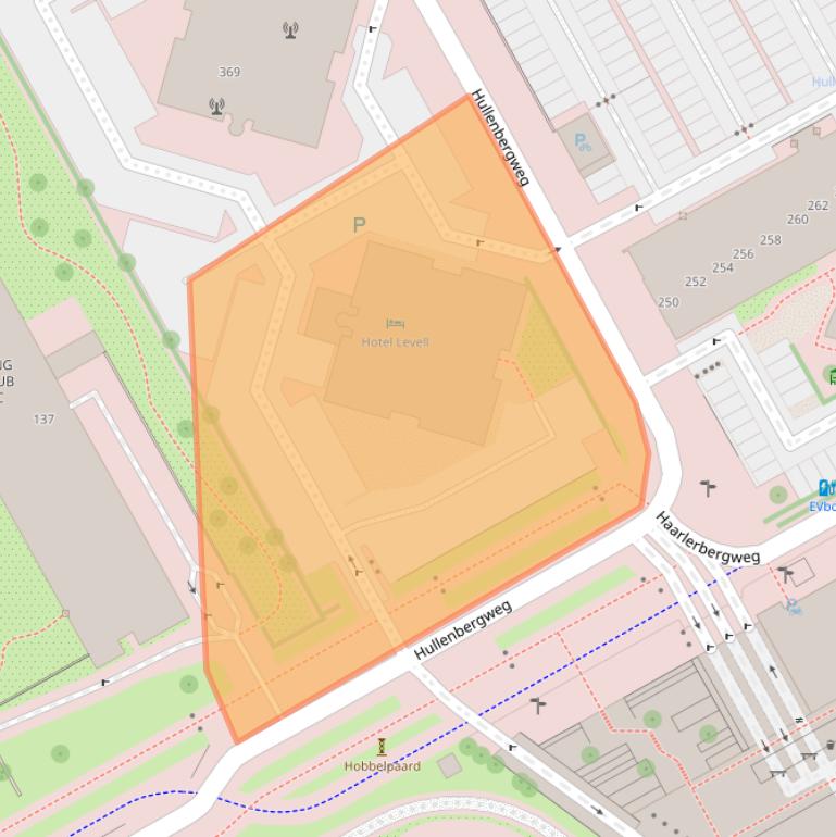 Kaart van postcodegebied 1101CP.