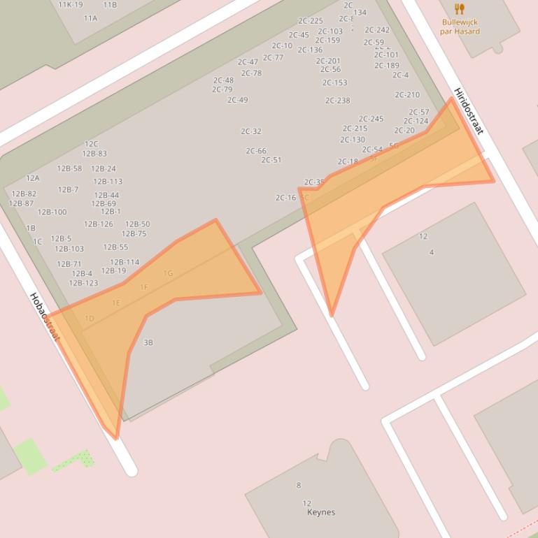 Kaart van postcodegebied 1101CZ.