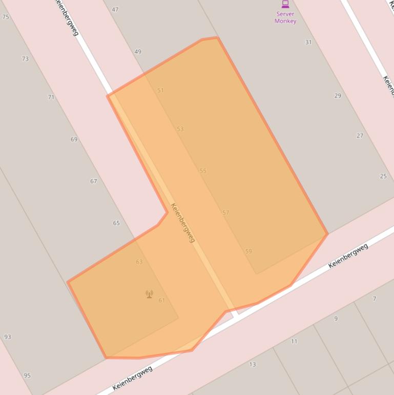 Kaart van postcodegebied 1101GA.