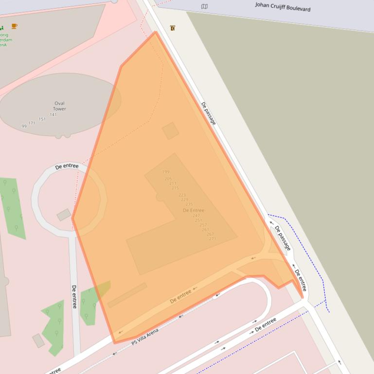 Kaart van postcodegebied 1101HG.