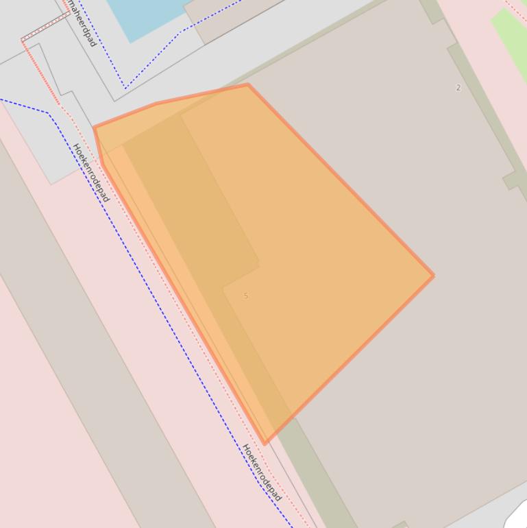 Kaart van postcodegebied 1102BT.