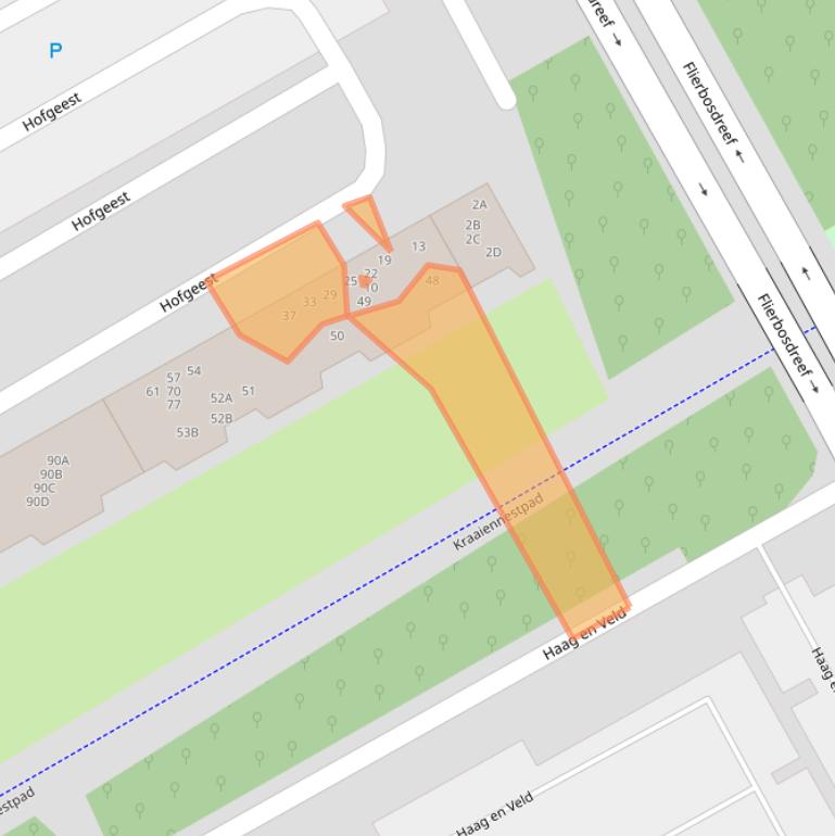 Kaart van postcodegebied 1102EB.